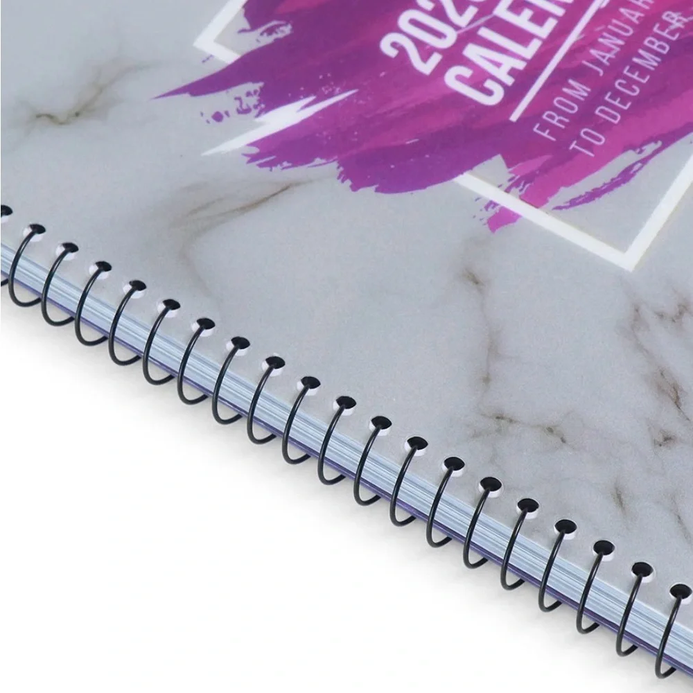 2026 Annual Calendar Purple Spiral-Bound Calendar 5 Star product woman owned co